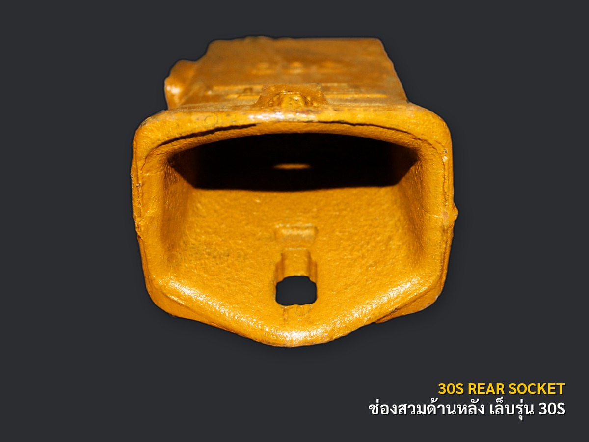 เล็บบุ้งกี๋รถขุด รุ่น 30S มุมช่องสวมด้านหลัง