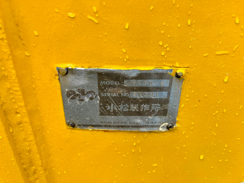 Komatsu PC10-6 เพลทรุ่น หมายเลข 22301