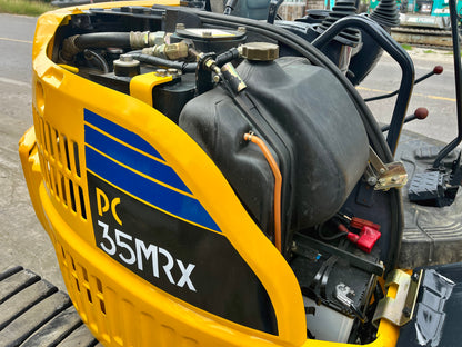 ห้องเครื่องและจุดเซอร์วิส Komatsu PC35MR-1