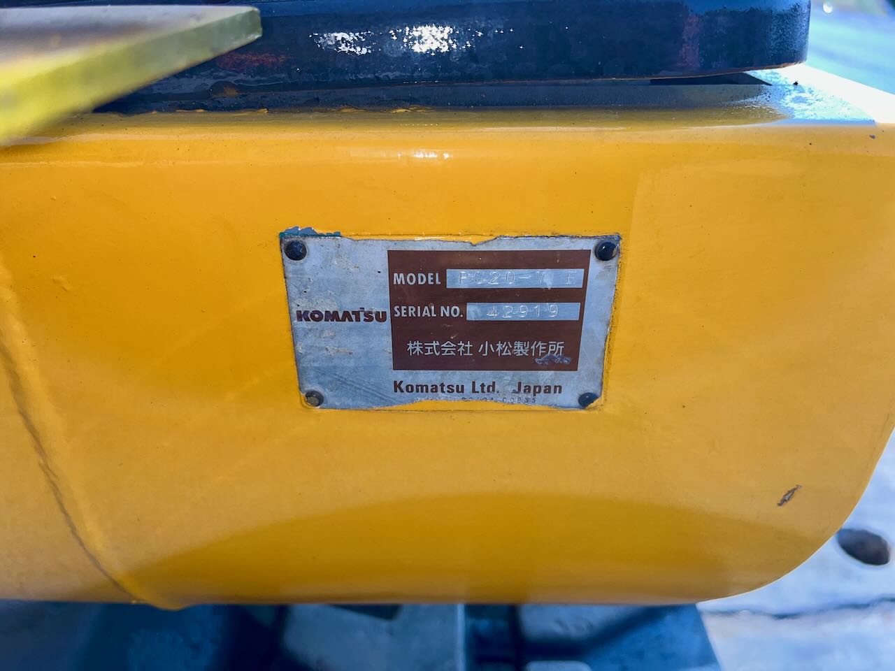Komatsu PC20-7E